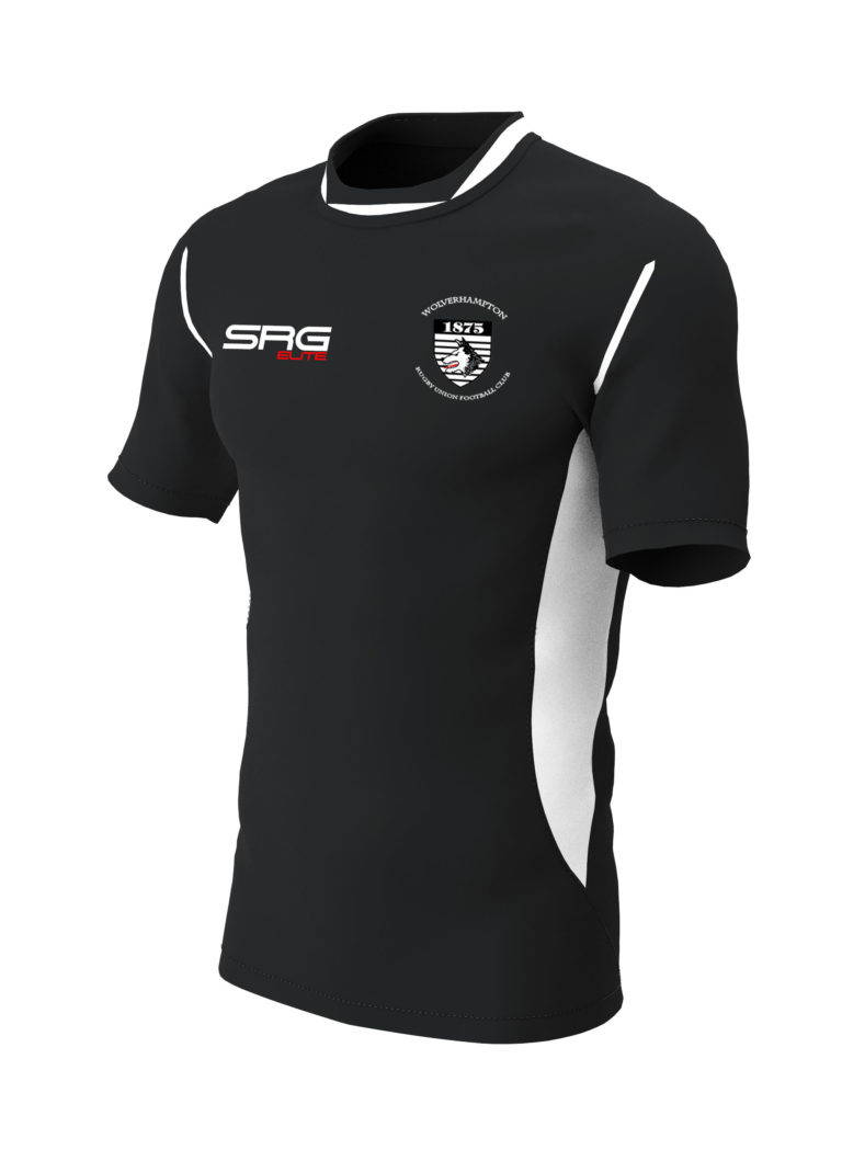 Wolverhampton RUFC Pro Training Tee - Black/White | SRG Elite