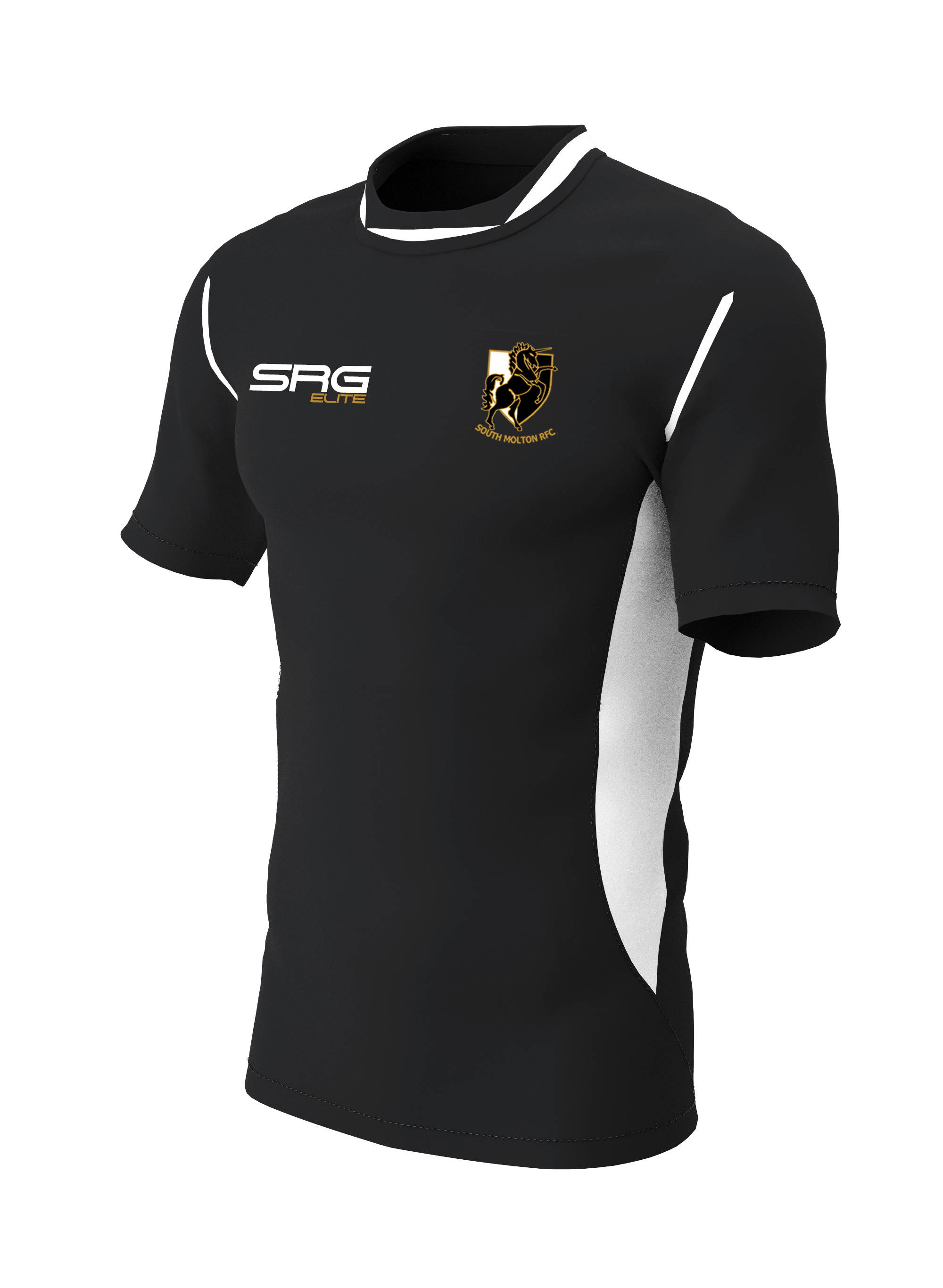 South Molton RFC Pro Training Tee Black/White SRG Elite